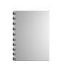Broschüre mit Metall-Spiralbindung, Endformat DIN A6, 100-seitig