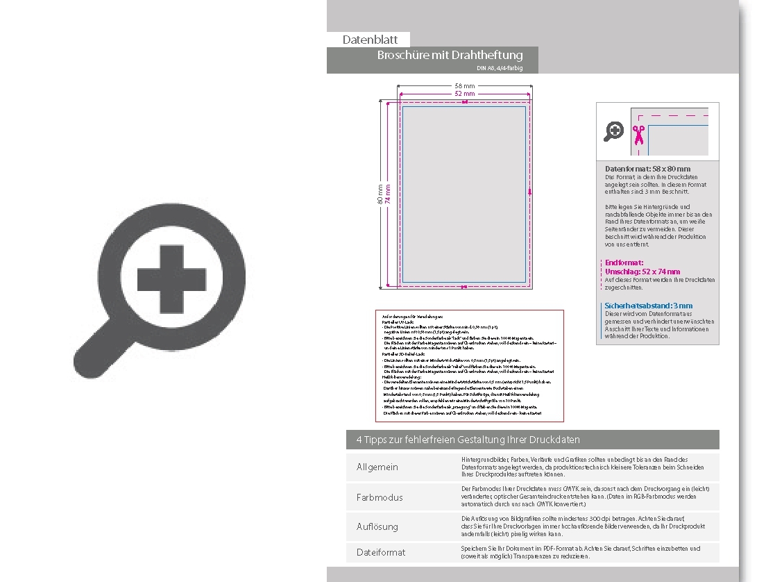 Product Bild brosch__re_mit_drahtheftung__endformat_din_a8__36-seitig