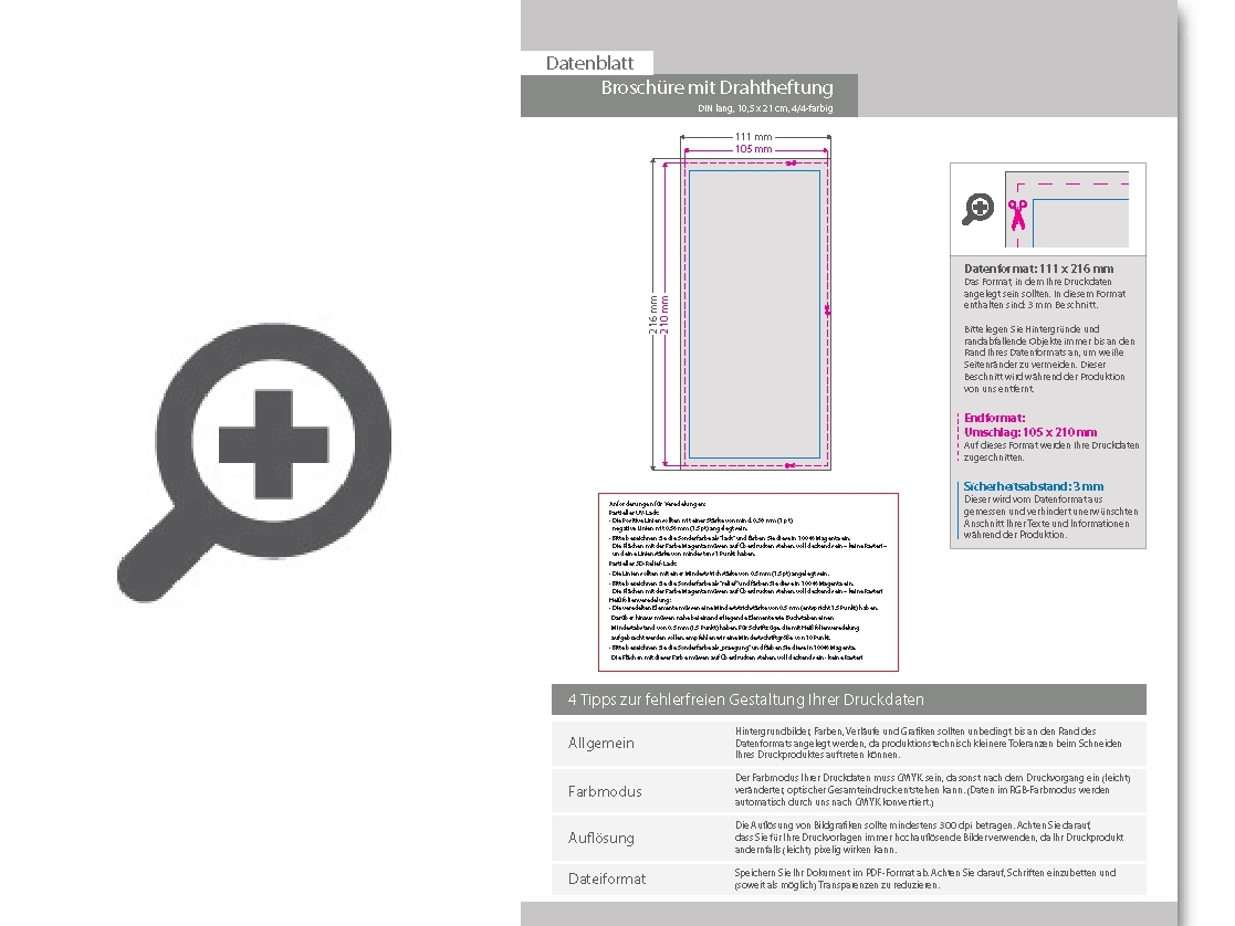 Product Bild brosch__re_mit_drahtheftung__endformat_din_lang_(105_x_210_mm)__64-seitig