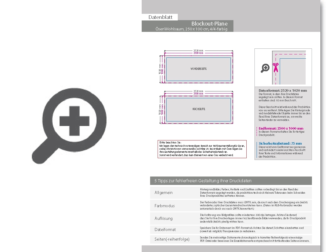 Product Bild hochwertige_blockout-plane_250_x_100_cm__4_4-farbig_bedruckt____sen_im_abstand_von_50_cm_links_und_rechts