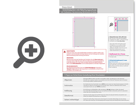 Product Bild eintrittskarte_mit_f__lschungsschutz_din_a8__mit_perforierung_und_2x_nummeriert_(4_4_beidseitig_bedruckt)