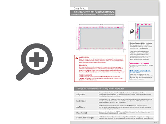 Product Bild eintrittskarte_mit_f__lschungsschutz_din_lang_quer__mit_perforierung_und_2x_nummeriert_(4_4_beidseitig_bedruckt)