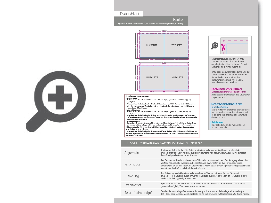 Product Bild postkarte__gefalzt_auf_quadrat_14_8_x_14_8_cm__4-seitig__mit_allen_veredelungskombinationen