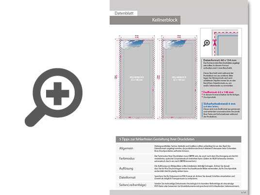 Product Bild kellnerblock__100_blatt__4_4_farbig_beidseitig_bedruckt